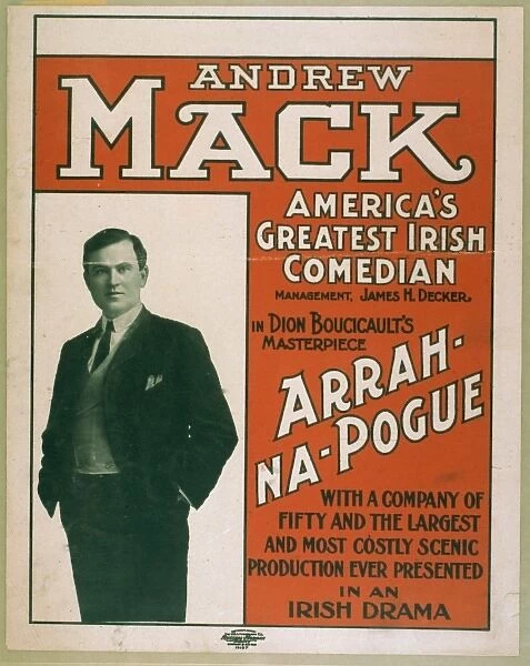 Andrew Mack, Americas greatest Irish comedian in Dion Bouci