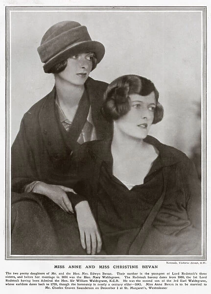 Anne and Christine Bevan by Madame Yevonde