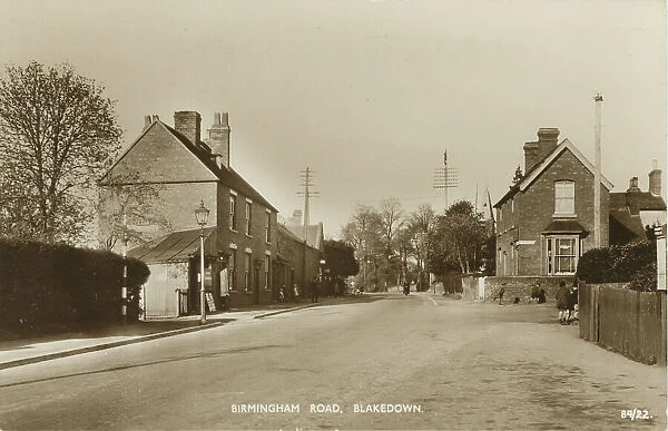 Birmingham Road, Blakedown, Kidderminster, Worcestershire, England. Date: 1957