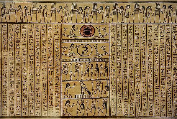 Book of the Death of the mistress Neferini. Papyrus. Egypt