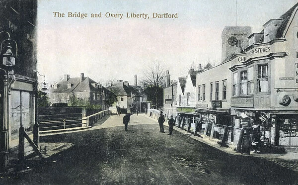 The Bridge and Overy Liberty, Dartford, Kent, England. In Medieval Dartford