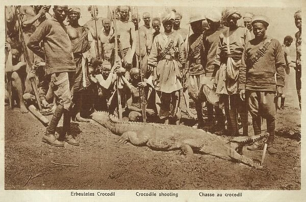 Crocodile Shooting Party - Sudan