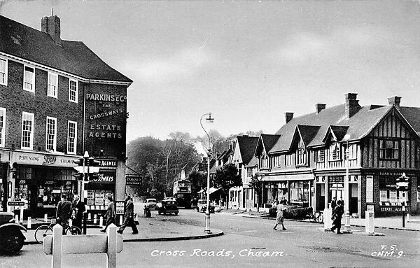 Cross Roads at Cheam, Surrey