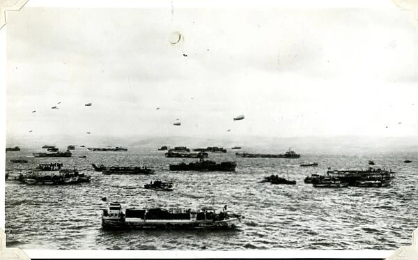 D-Day Invasion Forces off Normandy, France, WW2