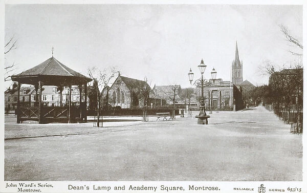 Deans Lamp and Academy Square, Montrose, Scotland