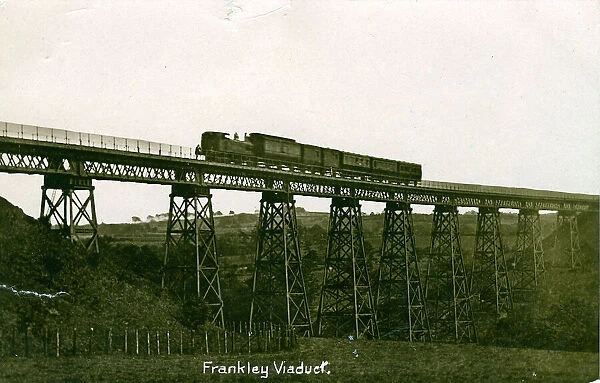Dowery Dell Viaduct with Train, Frankley - Hunnington