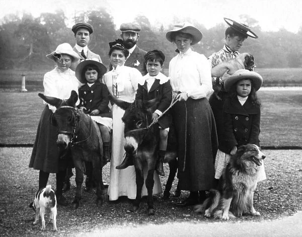 Group on the Lawn Denham Court, Denham, Buckinghamshire