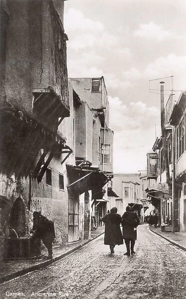 Historic street in Damascus, Syria
