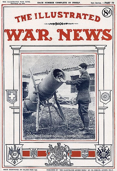 Illustrated War News - Dog in a trench mortar, WW1