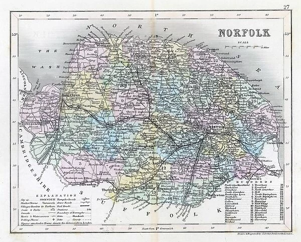 Map  /  Norfolk C1857