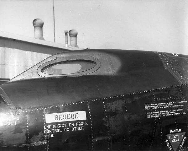 North American X-15A-2 56-6671 cockpit canopy close up