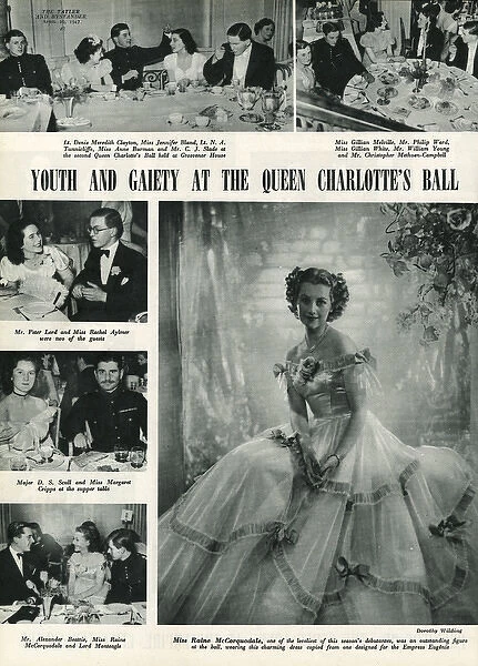 Queen Charlottes Ball: Raine McCorquodale(Spencer), 1947