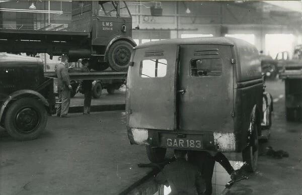 Railway Engine Shed in use as Road Transport Garage, Manningham, Bradford, Yorkshire