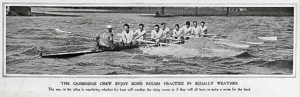 Rival crews at the Boat Race