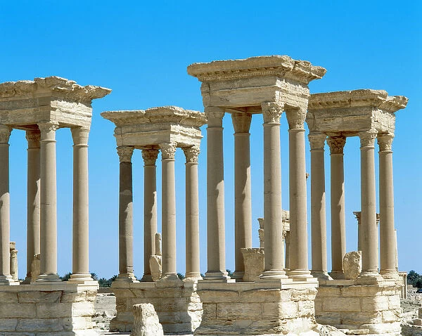 Roman art. Syria. Palmyra. The tetrapylon
