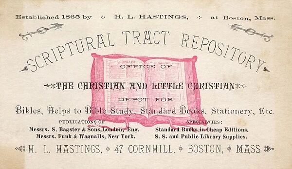 Scriptural Tract Repository, Boston, Mass, USA