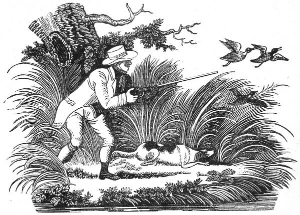 Shooting ducks, c. 1810