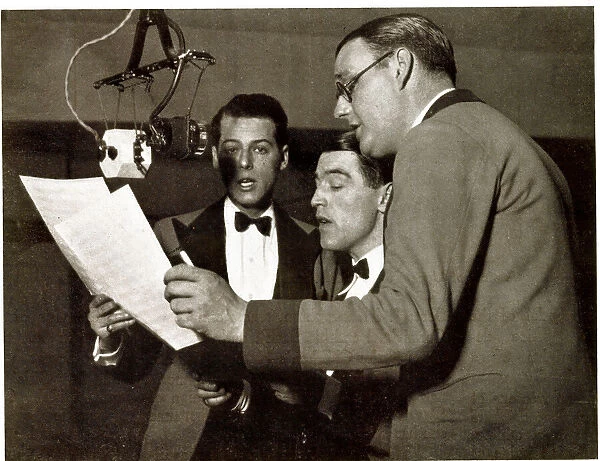 Three singers, BBC Dance Band, Broadcasting House