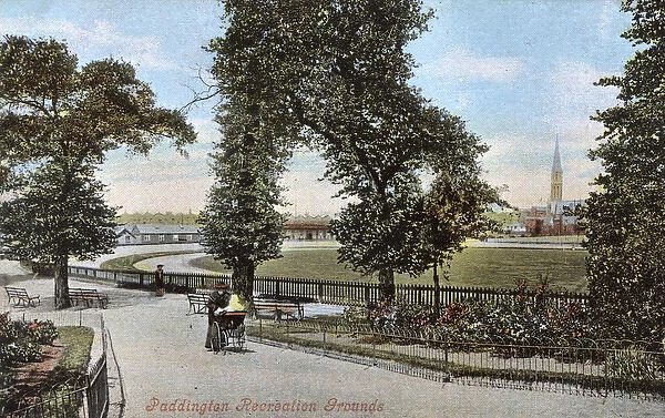 View of Paddington Recreation Grounds, West London