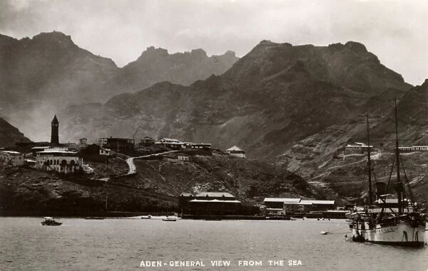 View from the sea, Steamer Point, Aden