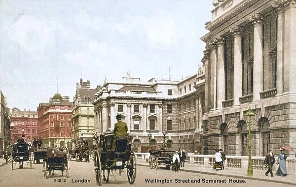 Wellington Street and Somerset House, London