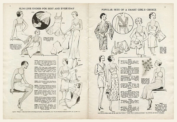 Womens undergarments 1935