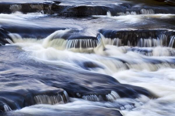 Waterfall in the Clough River, Garsdale, Yorkshire Dales, Cumbria, England, United Kingdom, Europe
