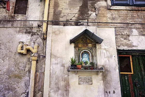 Shrine on a street, Palermo, Sicily, Italy
