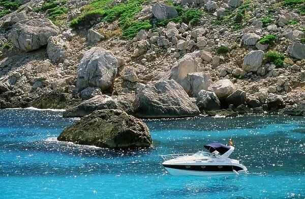 A boat off Majorca