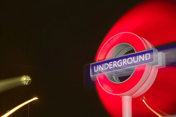 A London Underground Sign at Kingscross London UK