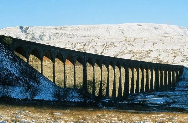 Ribble Head Viaduct in the Yorkshire Dales NAtional Park near Ingleton UK