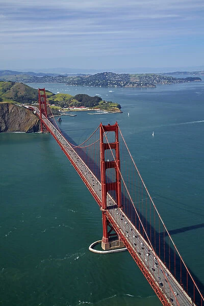 USA, California, San Francisco - Golden Gate Bridge, and Marin Headlands, San Francisco