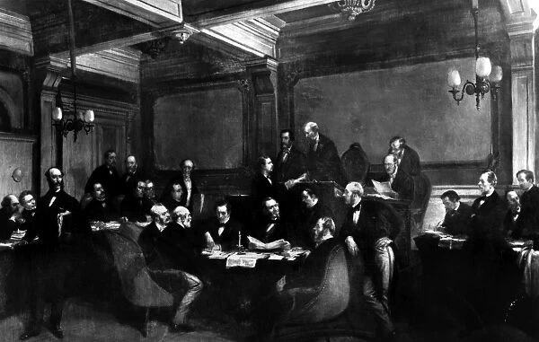 GENEVA CONVENTION, 1864. International convention resulting in the Treaty of Geneva