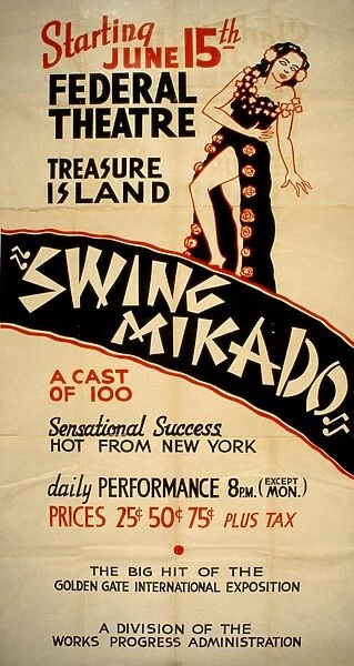SWING MIKADO, c1939. Poster for a Federal Theatre Project production of Swing