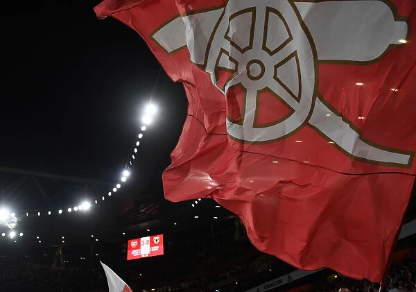 Arsenal Fans Wave Flags in Carabao Cup Match vs AFC Wimbledon