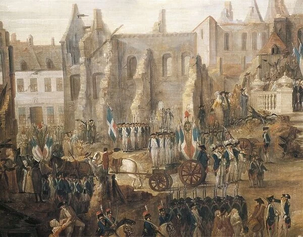 Episode from Siege of Lille in 1793, close-up