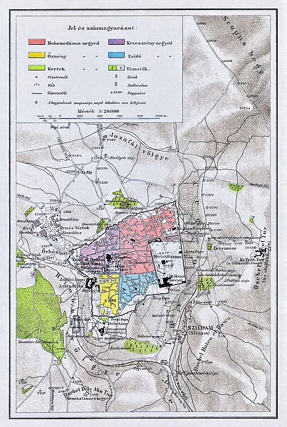Map of Jerusalem 1895
