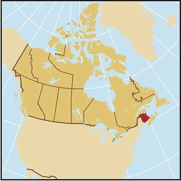 New Brunswick reference map