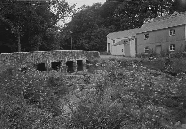 General view of bridge, Kennall Vale, Stithians, Cornwall. 1966
