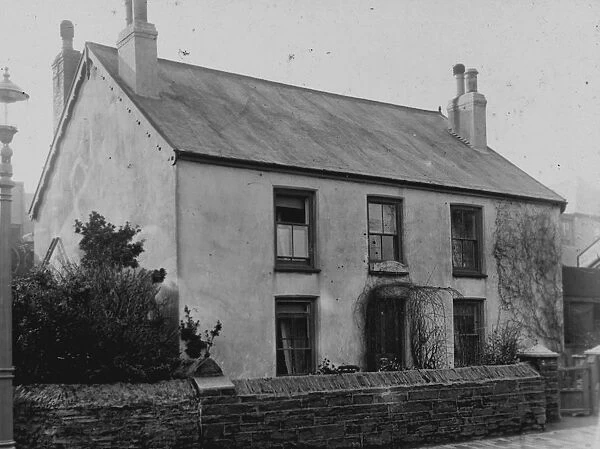 Shirley Cottage, Fore street, Newquay, Cornwall. Probably early 1900s