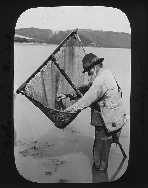 Shrimper on River Fal, Cornwall County Fisheries Exhibition, Truro, Cornwall. July to August 1893