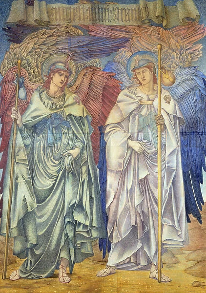 Angeli Ministrantes (design for a window in Salisbury Cathedral, also for tapestries)