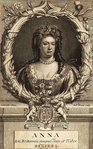 Anne, Queen of England, Scotland and Ireland. 1769 (engraving)