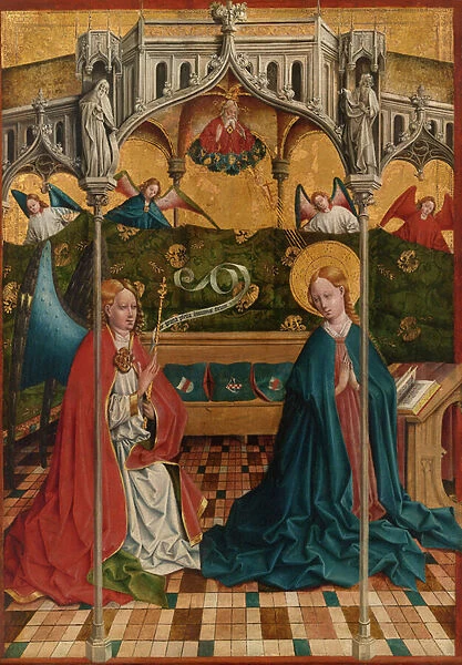 The Annunciation, 1420-57 (oil on panel, transferred to canvas)