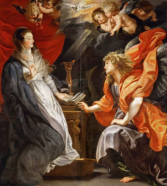 The Annunciation - Pieter Paul Rubens (1577-1640). Oil on canvas, ca 1609