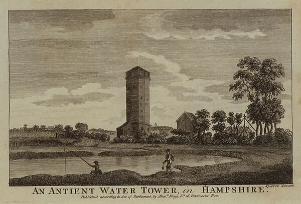 An Antient Water Tower, in Hampshire (engraving)