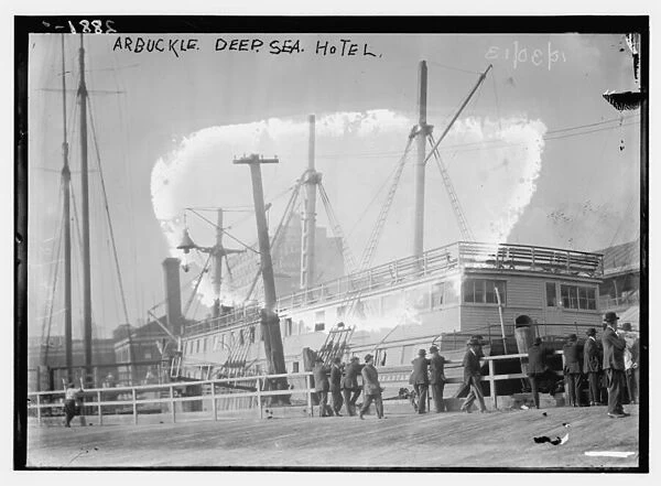 Arbuckle Deep Sea Hotel, New York, 3rd October 1913 (b  /  w photo)