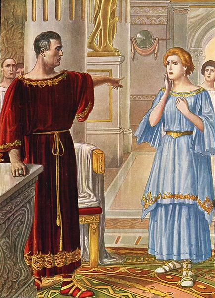 Augustus punishing his daughter Julia