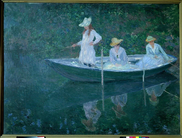Boat in Giverny or in Norwegian. The daughters of Madame Hoschede