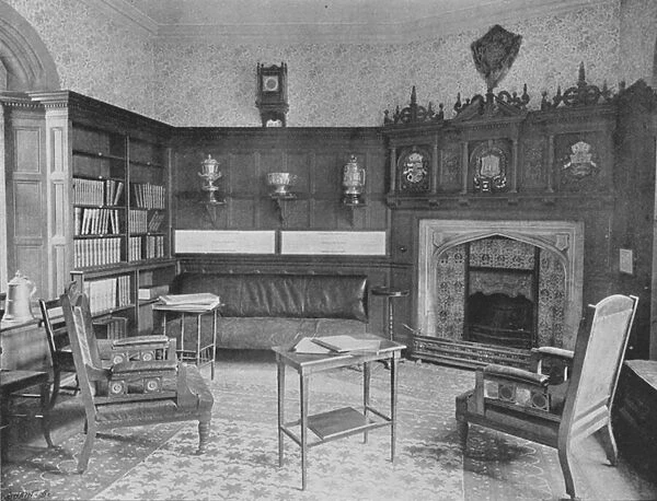 Brasenose College, the Junior Common Room (b  /  w photo)